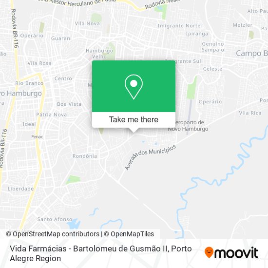Vida Farmácias - Bartolomeu de Gusmão II map