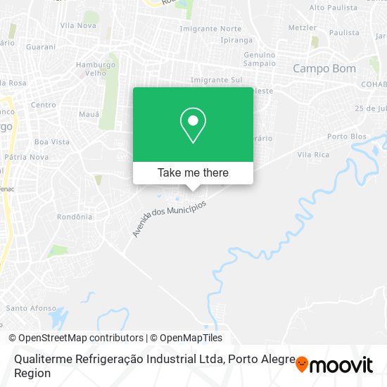 Mapa Qualiterme Refrigeração Industrial Ltda