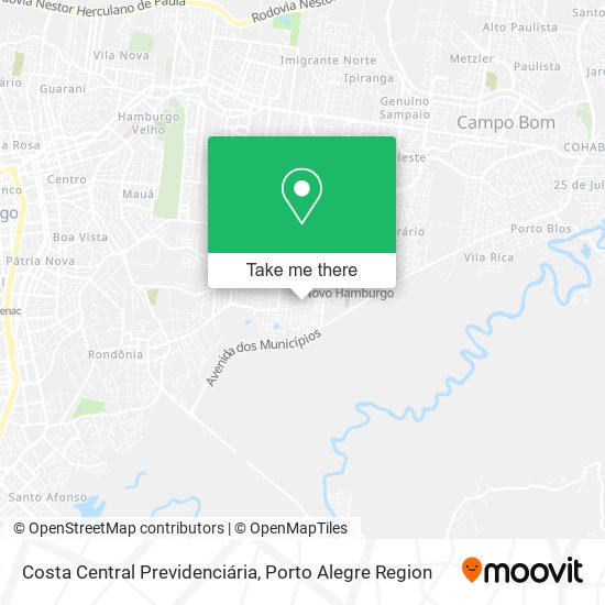 Costa Central Previdenciária map