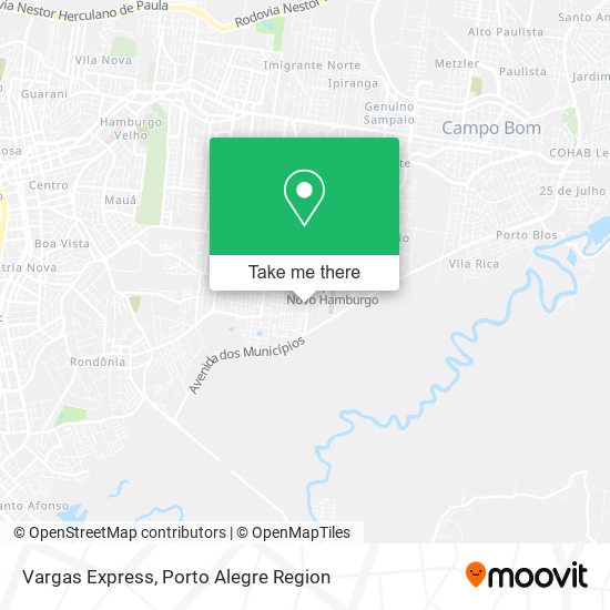 Mapa Vargas Express