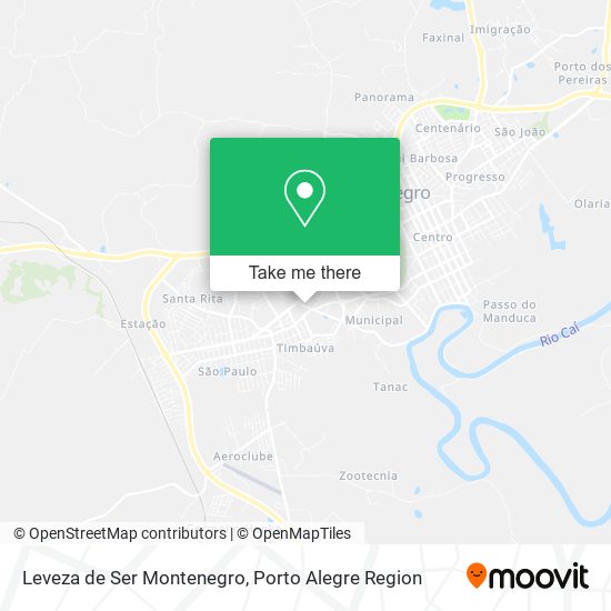 Leveza de Ser Montenegro map