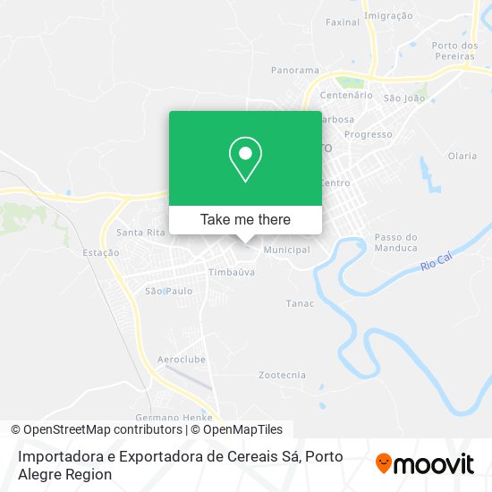 Mapa Importadora e Exportadora de Cereais Sá