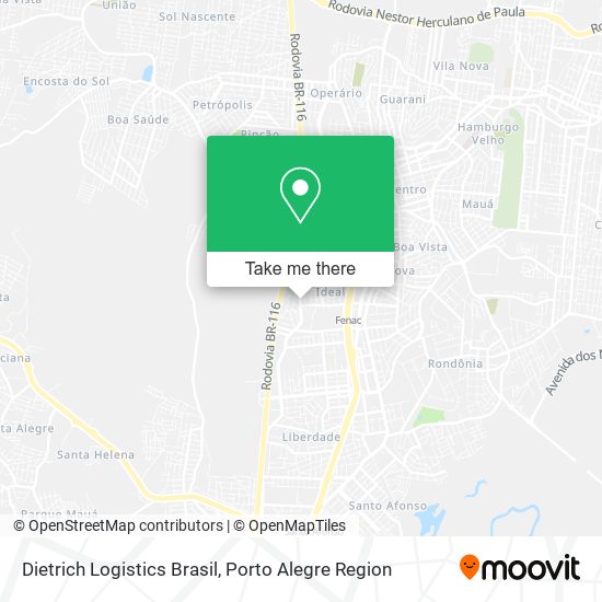 Mapa Dietrich Logistics Brasil