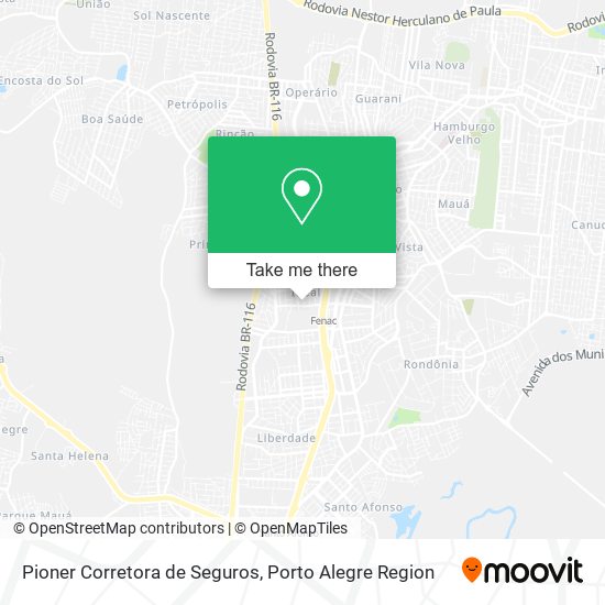 Mapa Pioner Corretora de Seguros