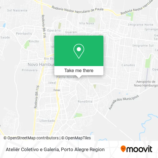 Ateliêr Coletivo e Galeria map