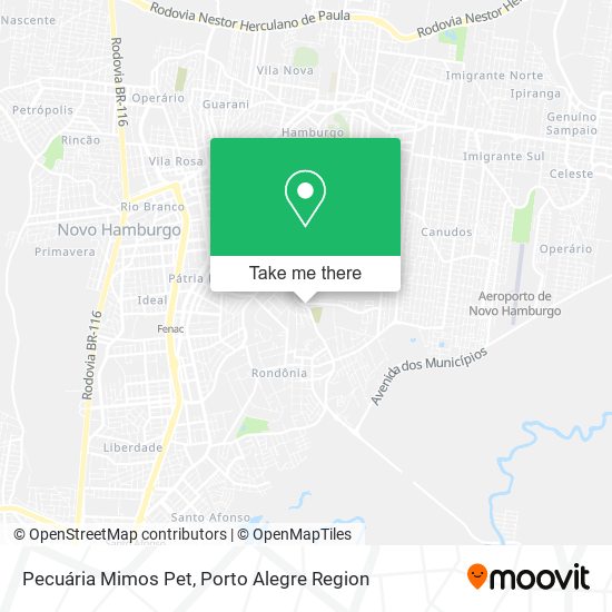 Pecuária Mimos Pet map