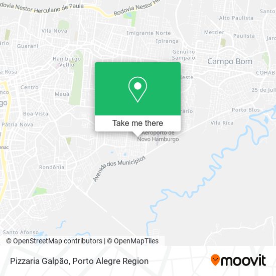 Mapa Pizzaria Galpão