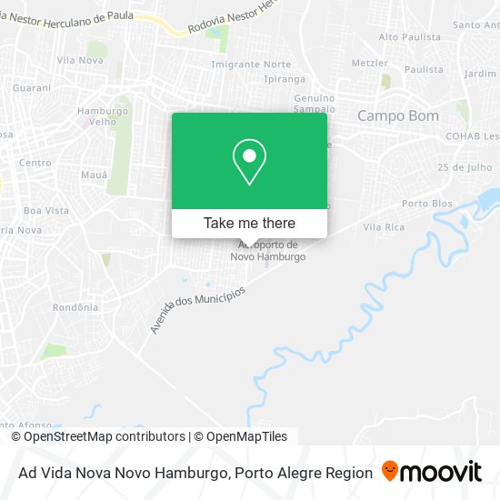 Ad Vida Nova Novo Hamburgo map