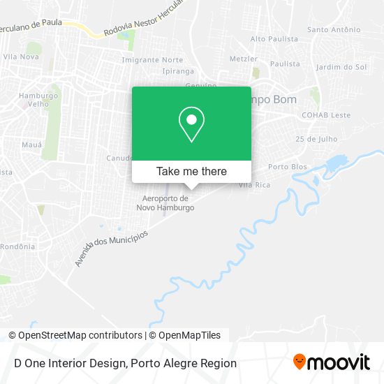 D One Interior Design map