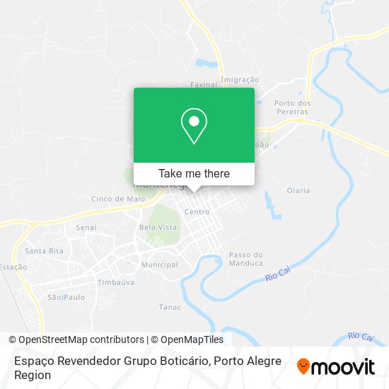 Espaço Revendedor Grupo Boticário map
