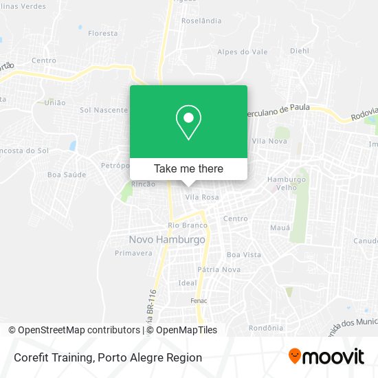 Corefit Training map