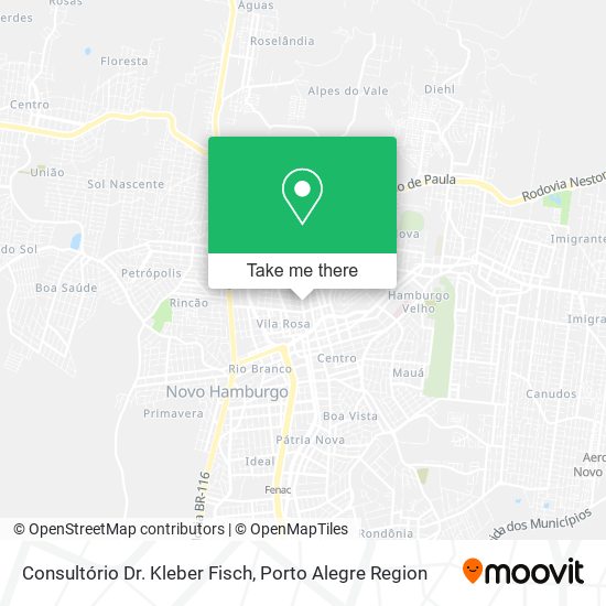 Consultório Dr. Kleber Fisch map