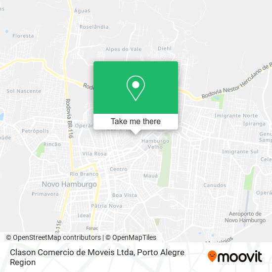 Clason Comercio de Moveis Ltda map