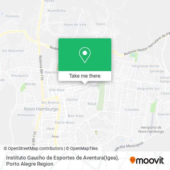 Instituto Gaucho de Esportes de Aventura(Igea) map