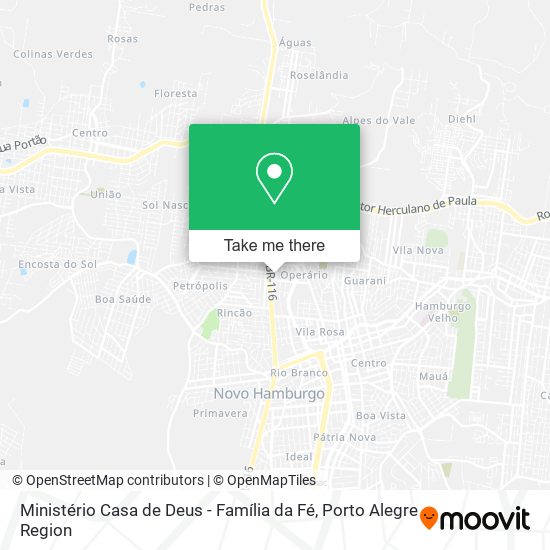 Ministério Casa de Deus - Família da Fé map