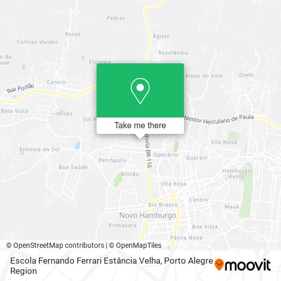 Escola Fernando Ferrari Estância Velha map