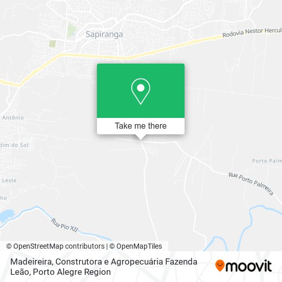 Madeireira, Construtora e Agropecuária Fazenda Leão map