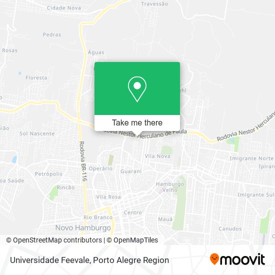 Universidade Feevale map