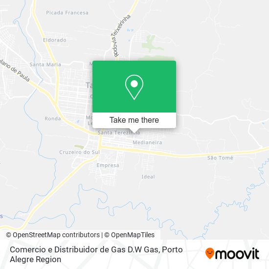 Comercio e Distribuidor de Gas D.W Gas map