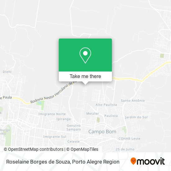 Roselaine Borges de Souza map