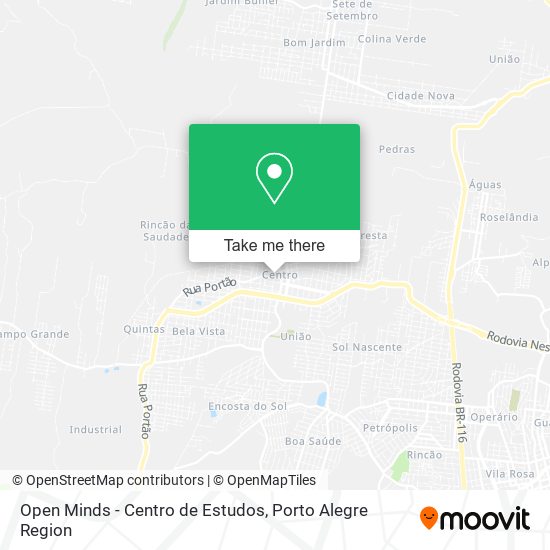 Open Minds - Centro de Estudos map