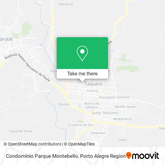 Mapa Condomínio Parque Montebello