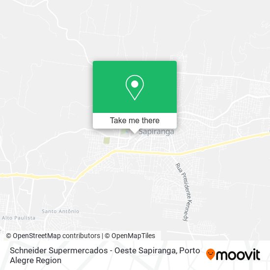 Mapa Schneider Supermercados - Oeste Sapiranga