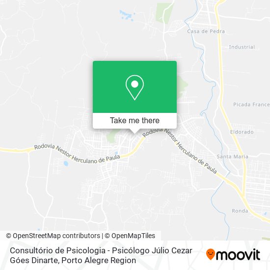 Consultório de Psicologia - Psicólogo Júlio Cezar Góes Dinarte map