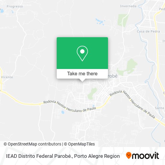 IEAD Distrito Federal Parobé. map