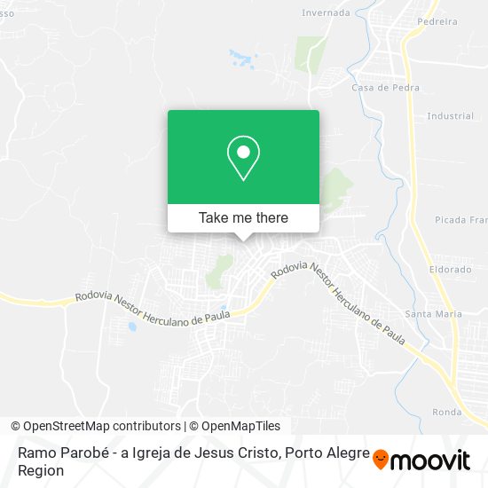 Mapa Ramo Parobé - a Igreja de Jesus Cristo