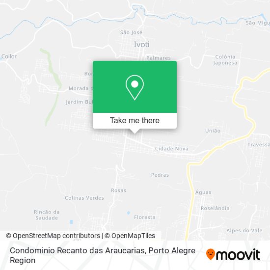 Condominio Recanto das Araucarias map