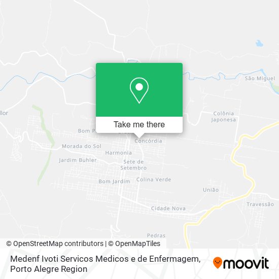 Medenf Ivoti Servicos Medicos e de Enfermagem map