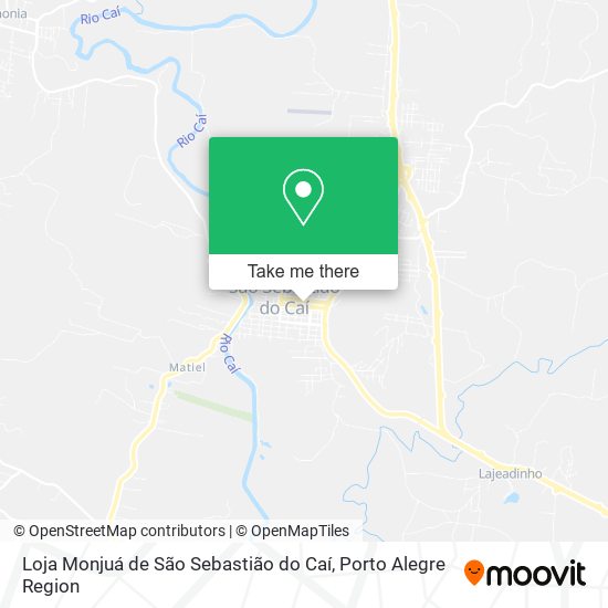 Mapa Loja Monjuá de São Sebastião do Caí