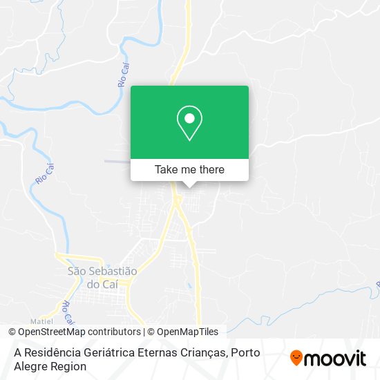 A Residência Geriátrica Eternas Crianças map
