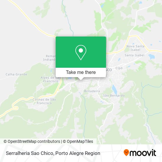 Mapa Serralheria Sao Chico