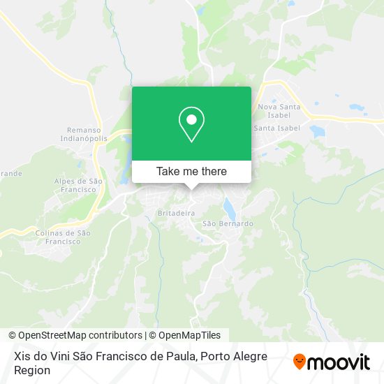 Xis do Vini São Francisco de Paula map