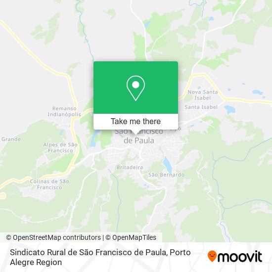 Sindicato Rural de São Francisco de Paula map