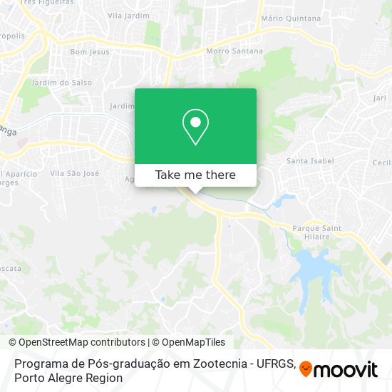 Programa de Pós-graduação em Zootecnia - UFRGS map