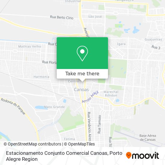 Estacionamento Conjunto Comercial Canoas map