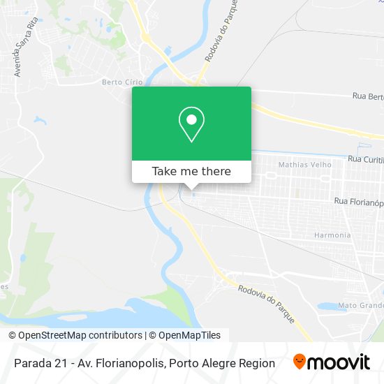 Parada 21 - Av. Florianopolis map