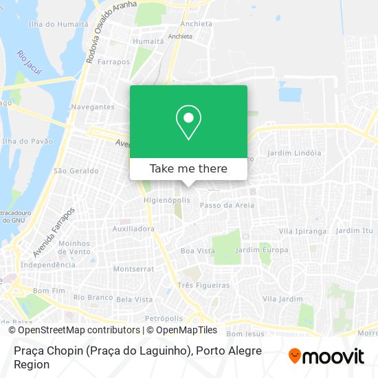 Mapa Praça Chopin (Praça do Laguinho)