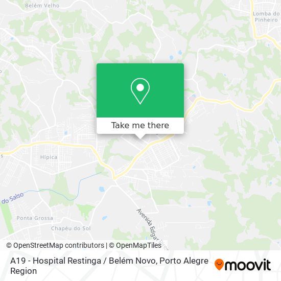 Mapa A19 - Hospital Restinga / Belém Novo