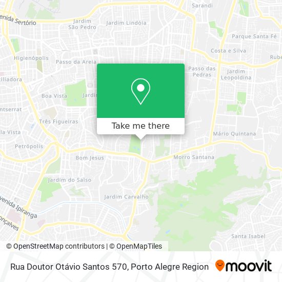 Mapa Rua Doutor Otávio Santos 570