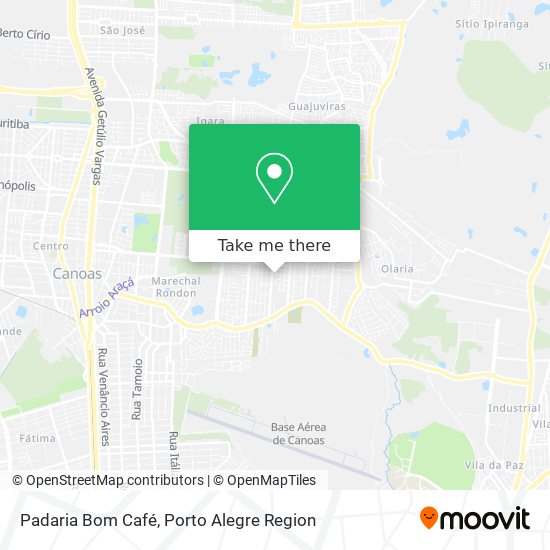Mapa Padaria Bom Café