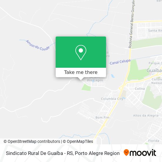 Sindicato Rural De Guaíba - RS map