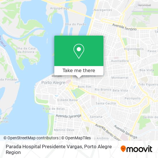 Parada Hospital Presidente Vargas map