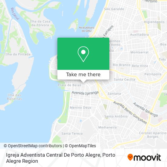 Igreja Adventista Central De Porto Alegre map