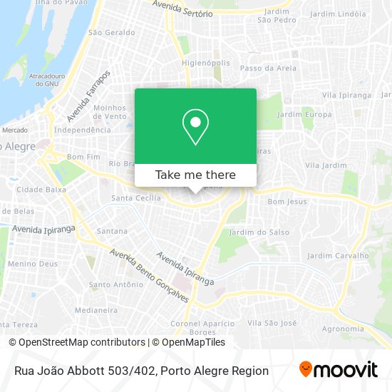 Mapa Rua João Abbott 503/402