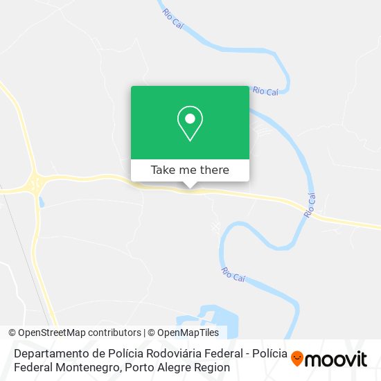 Departamento de Polícia Rodoviária Federal - Polícia Federal Montenegro map