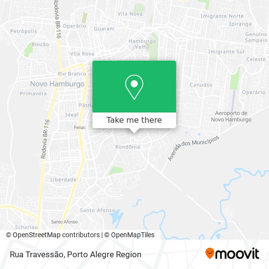 Mapa Rua Travessão